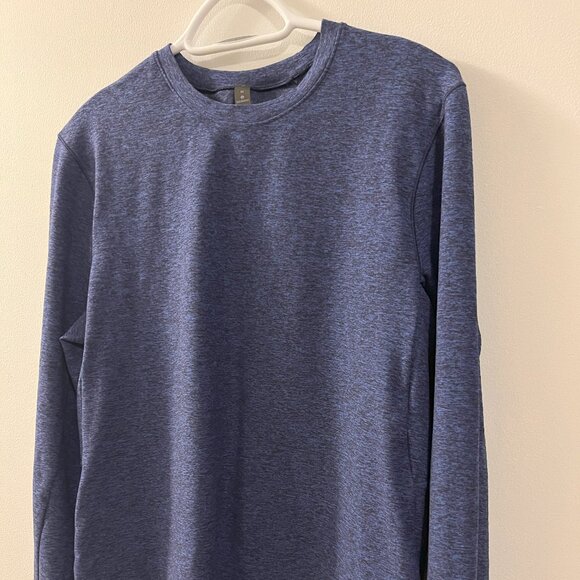 Lululemon Men's Long Sleeve Shirt, Medium, Marled Blue - Picture 1 of 7